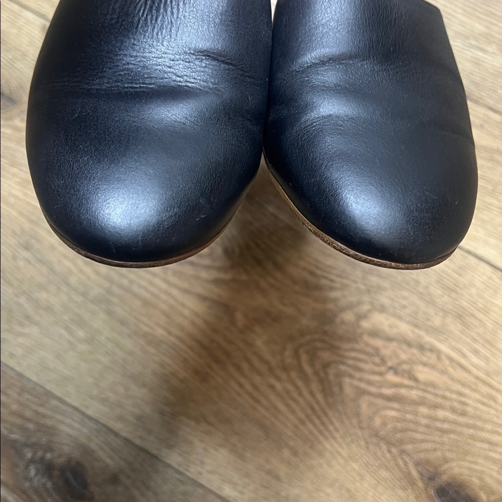Emerson Fry Black Leather Slides Size 6 - Picture 6 of 10